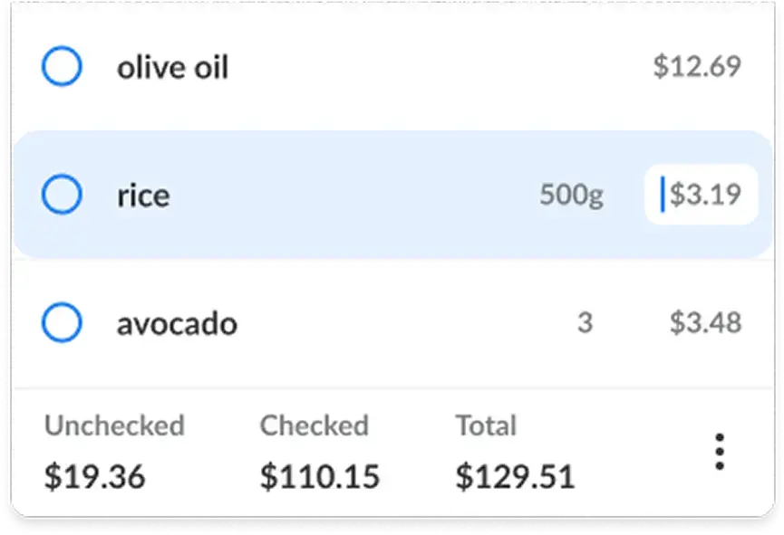 Total cost calculation